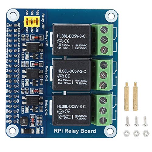 3-Wege-Relaismodul Passend für Raspberry Pi Hochwertiges Relais mit Relaisanzeigelampe(Raspberry Pi 3 Relay) von Yctze