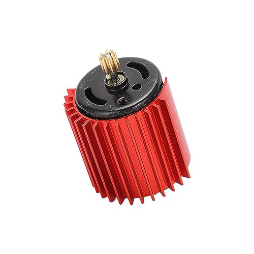 370 Motor, Hochgeschwindigkeitsbürstenmotor 2 Geschwindigkeit Getriebe 370 Metallgetriebe (BLUE) (Rot) von Yctze