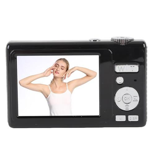 4K Digitalkamera 48MP HD Dual Screen 16x Digital Zoom Autofokus -Selfie -Kamera für Fotografie -Schüler Teenager (Black) von Yctze