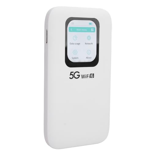 5G und Hotspot, 5G WiFi 6 e Hotspot mit SIM-Kartensteckplatz Verbindet Bis zu 6 Geräte Tragbares 2,01-Zoll-Touchscreen-WLAN-Gerät für Unterwegs 5G und Hotspot, 5G WiFi 6 e Hotspot mit SIM-Kartensteckplatz Verbindet Bis zu 6 Geräte Tragbares 2,01-Zoll-Touchscreen-WLAN-Gerät für Unterwegs von Yctze