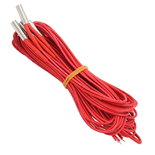 5pcs DC 24 V 40W Edelstahlheizungspatrone 6x20mm für Effiziente 3D -Drucker -Upgrades (1m) von Yctze