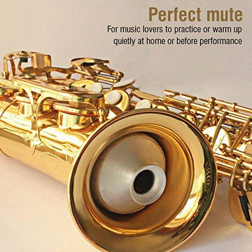 Aluminium -Oy -Dämmerung für Sopran Saxophon Praxis Stilles Musikinstrument Accessoire für eine Verstärkte Akustische Kontrolle von Yctze