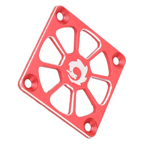 Aluminiumlegierung RC -Kühlungslüfterabdeckung für .57 Zoll Breite ESC - Einfache Installation und für Ihr RC Auto (Rot) von Yctze