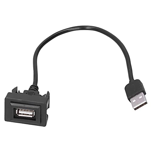 Auto Verlängerungs Ladegerät Auto USB Verlängerungsladegerät ABS Schnellladegerät Ersatz für Audio Datenübertragungskabel USB-Anschluss Kabeladapter Adapter Auto Socket Outlet Portable von Yctze