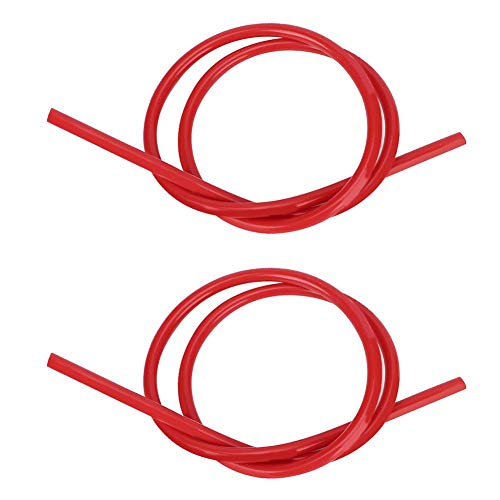 Für zündkabel 8mm beruf Auto Zündkabel 8mm Siliziumkarbid Kern Silikon Zündkabel Zündkerzen Kabel Silikon Funken Zündkabel Draht 2 Stück Zündkabel Siliziumkarbid Kernzündungsdraht 1m Lang (rot) von Yctze