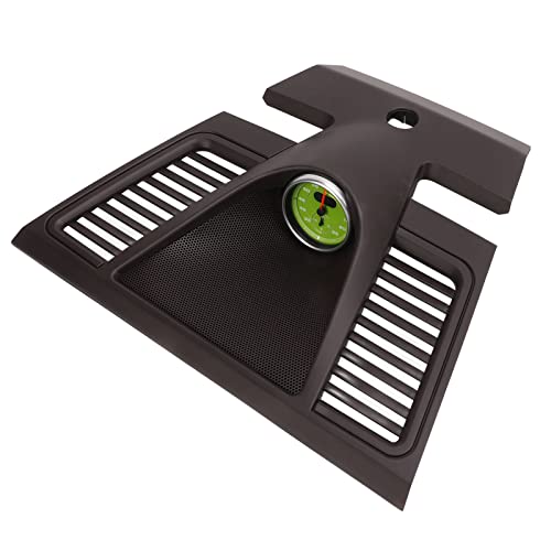 Dashboard Clock Display Surround Trimm 970 552 151 01 6W0 mit Grüner Stoppuhr für 2010-2016 - Einfacher Ersatz (dunkler Kaffee) von Yctze