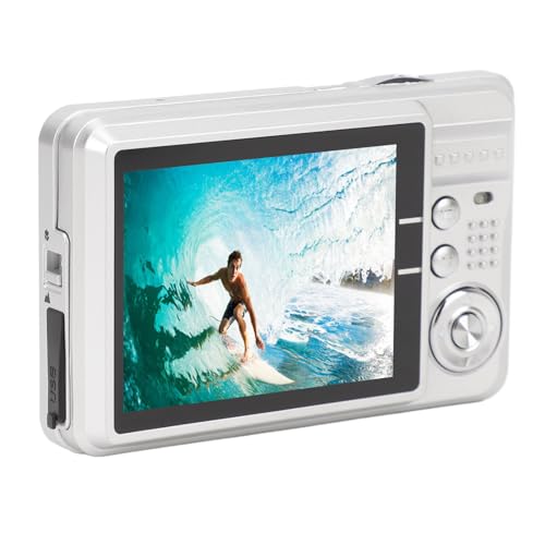Digitalkamera 48 MP, 8-facher Zoom, 2,7-Zoll-TFT-LCD-Bildschirm, HD 1080P, Taschenlampe, Anti-Shake-Vlogging-Videokamera mit Tragetasche, Handschlaufe, Kamera-Geschenk für von Yctze