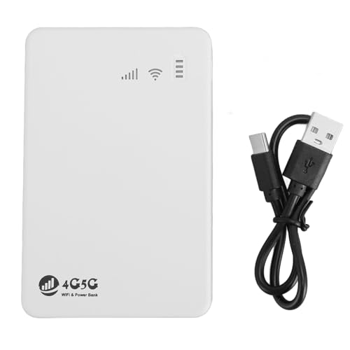 Entsperrter Mobiler 4G-WLAN-Hotspot, 4G-LTE-Router, 300 Mbit/s, Tragbarer WLAN-Modem-Router mit Unterstützung für 10 Geräte und SIM-Kartensteckplatz – 10000 MAh, Mobiler von Yctze