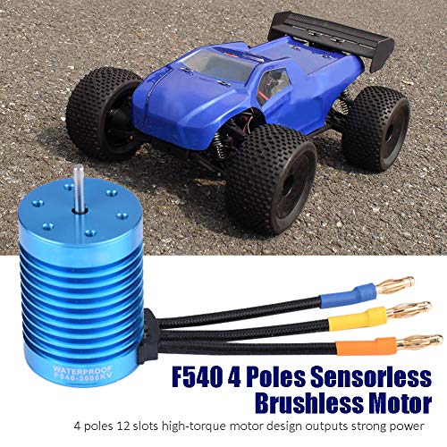 F540 4 Pole 4370 KV Senorloser Bürstenloser Motor mit Hoher Effizienz für /10/12 RC -Fahrzeuge und Zuverlässige Leistung (3000KV) von Yctze