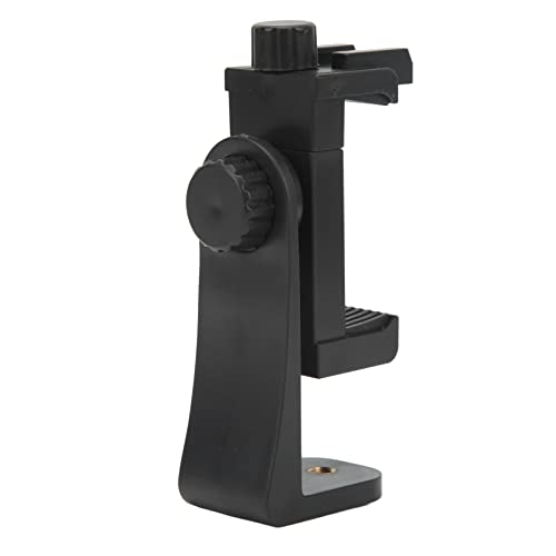 Yctze Smartphone-Stativ, universeller Smartphone-Halterungsadapter mit Kaltschuh, 360 ° drehbar, Verstellbarer Handy-Clip-Klemmhalter, Schwarz, kompatibel mit 2,2 bis 3,7 Zoll Handy von Yctze