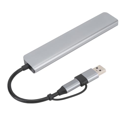 Hochgeschwindigkeits-USB-Typ-C-Hub, 1 USB3.0, 4 USB2.0, 2 Typ-C-Anschlüsse, Splitter aus Aluminiumlegierung für Laptop, Tablet, Telefon, PC Hochgeschwindigkeits-USB-Typ-C-Hub, 1 USB3.0, 4 USB2.0, 2 Typ-C-Anschlüsse, Splitter aus Aluminiumlegierung für Laptop, Tablet, Telefon, PC von Yctze