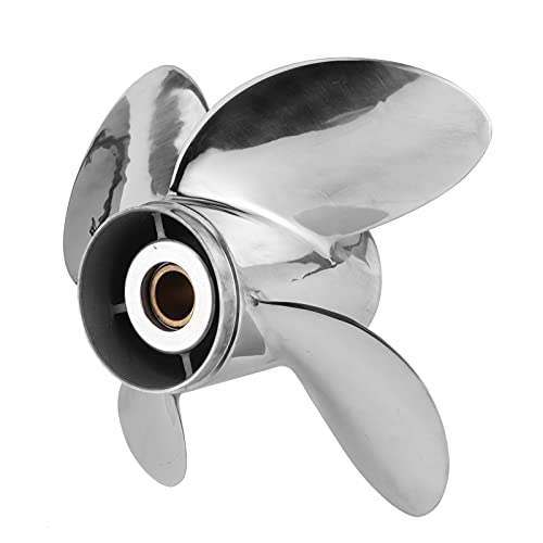 Hochleistungs-Außenborder-Propeller 15 Spline-Zahn 19-Zoll-Pitch für 40-140 PS 4-/4-Zoll Hochleistungs-Außenborder-Propeller 15 Spline-Zahn 19-Zoll-Pitch für 40-140 PS 4-/4-Zoll von Yctze