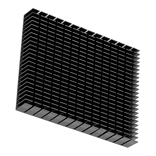 Kühlkörper Aluminium Kühlkörper Aluminium Kühler Kühlung Kühlkörper 150X120X20Mm Für CPU Verstärker PCB Kühlung Kühlkörper (BLACK) von Yctze