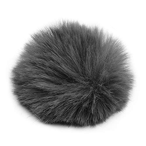 Mikrofon -Mikrofon -Pelz -Windschutzscheiben -Muffs, Weich und Zart, Einfach zu Installieren, Windinterferenzreduzierer für den Innen- und Außengebrauch (Yctzeg1bayohku8-GY) von Yctze