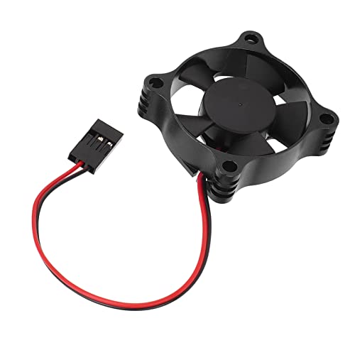 Motorkühlungslüfter 35x35mm Aluminiumlegierung Leichtes Schnelles Abkühlen für /10, /12, /8 RC Auto Esc (BLACK) von Yctze