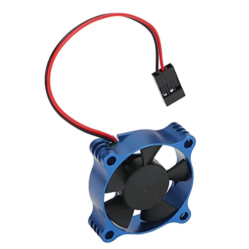 Motorkühlungslüfter 35x35mm Aluminiumlegierung Leichtes Schnelles Abkühlen für /10, /12, /8 RC Auto Esc (Dunkelblau) von Yctze