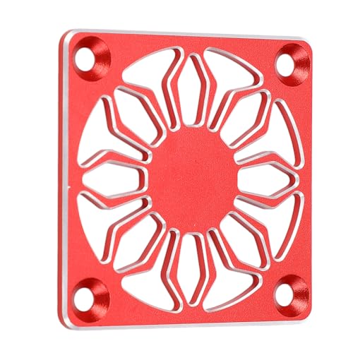 RC Cooling Lüfterabdeckung Aluminiumlegierungsschutz für Elektromotor - Leicht, Stilvoll und Einfach zu Installieren für eine Verbesserte Leistung (Rot) von Yctze