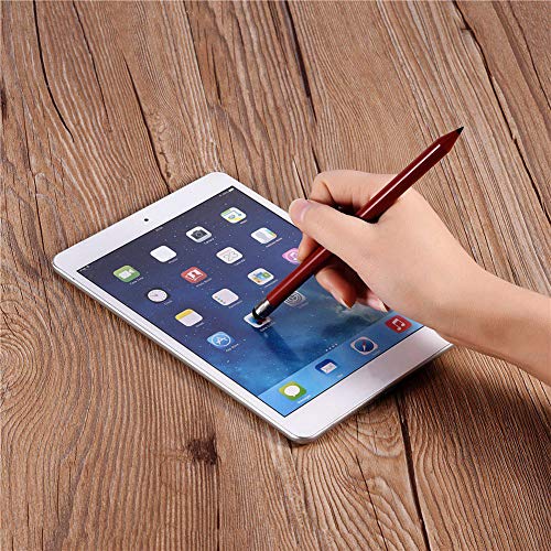 Stylus-Stift, Exquisites Design, Kapazitiver Doppelklick-Ersatz-Stylus für Smartphones für die Meisten Tablets mit Kapazitivem Bildschirm (Rot) von Yctze