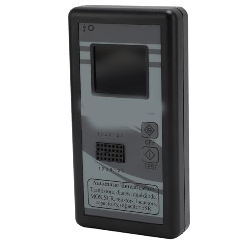 Transistor -Tester mit 0,8 "TFT LCD -Bildschirm, Autoidentifikation für NPN/PNP MOSFET und Mehr, Batteriebetriebener Automatischer Checker (BLACK) von Yctze