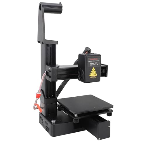 YCTZE Compact Frequency Division Multiplexing 3D -Drucker für Bildung - Hohe Genauigkeit, Schnelle Heizung, Benutzerfreundlich für Anfänger, Ideal Kleine Projekte (BLACK) von Yctze