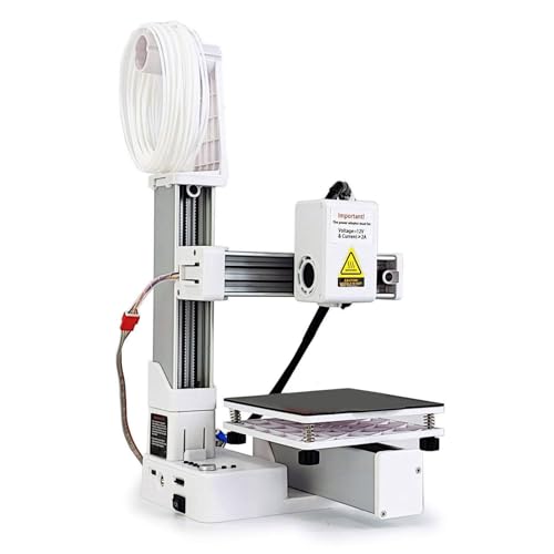 YCTZE Compact Frequency Division Multiplexing 3D -Drucker für Bildung - Hohe Genauigkeit, Schnelle Heizung, Benutzerfreundlich für Anfänger, Ideal Kleine Projekte (WHITE) von Yctze