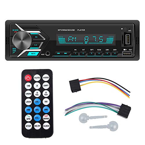 Yctze 12V Auto Stereo MP3 Player Dual USB Bluetooth FM Radio Speicherkartenleser 7 Farben Hintergrundbeleuchtung von Yctze