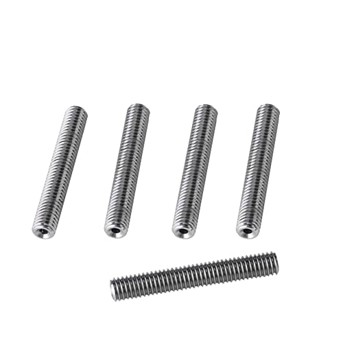 Yctze 3D-Drucker-Extruder-Hotend-Kit, 5 Stück Edelstahl M6 Düsenhals PTFE-Röhren für MK8, Kompatibel mit Prusa Geeetech I3 Pro B, Anet A8, 40 Mm Heatbreak, 1,75 Mm Filament von Yctze
