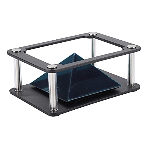 Yctze 3D-Hologramm-Display-Ständer-Projektor, Fortschrittliches Pyramiden-Hologramm für 3,5-6-Zoll-Smartphone, Vielseitige Bildschirm-Tablet-Telefon-Anzeige, Mobiles Zubehör von Yctze