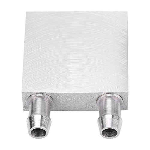 Yctze Aluminium-CPU-Kühler-Wasserkühlblock, Flüssigwasserkühler-Kühlkörper für PC-Laptop, Kühlkörper mit Mehreren Längen, Wasserblock, Aluminiumbox-Kühlkörper (40 * 40 * 12mm) von Yctze