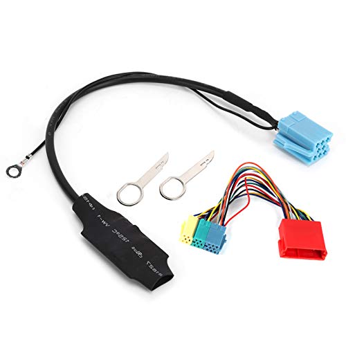 Yctze Bluetooth 5.0 Audio Adapter Funkanschluss, Autoradio Audio AUX Adapterkabel ABS Passend für 8L 8P （20pin / 8pin） von Yctze