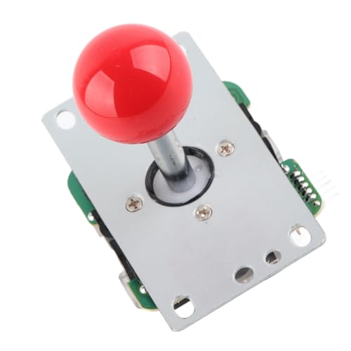 Yctze Classic Competition 5 Pin Stick Rocker 8 Wege Joystick für PC Box 360 für für PS3 Spiele DIY Kit Teile Mame Jamma Spielkonsolen 8 Joystick für PC Box 360 für (Rot) von Yctze