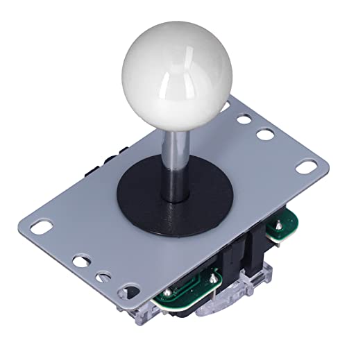 Yctze Classic Competition 5 Pin Stick Rocker 8 Wege Joystick für PC Box 360 für für PS3 Spiele DIY Kit Teile Mame Jamma Spielkonsolen 8 Joystick für PC Box 360 für (White) von Yctze