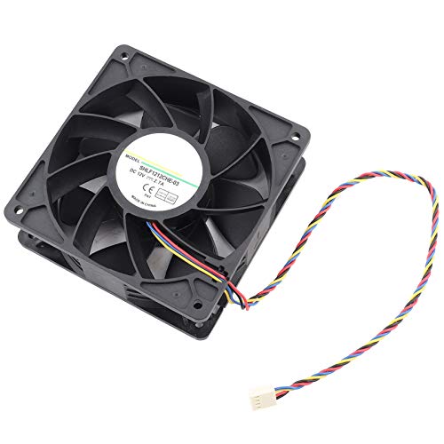 Yctze DC 12 V 2,7 A 6000 U/min 4-poliger Anschluss Lüfter Ersatz für Antminer S7 S9, Geeignet für CPU, Server, ASIC, 120 Mm PWM, Bitcoin Miner von Yctze