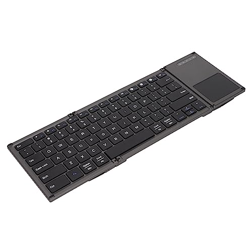 Yctze Faltbare Tastatur, 78 Tasten, Ultradünne, Faltbare Design-Tastatur mit TOU-Anzeige für OS, Smartphone, Tablet und Laptop, Ultrafaltbare Design-Tastatur von Yctze