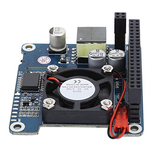 Yctze Für Erweiterungsplatine Für 4B 3B PoE Power Over Ethernet Modul mit Lüfter 0,91 Zoll Unterstützung 802.3af PoE Pi Power Over Ethernet Modul mit Kühlung von Yctze