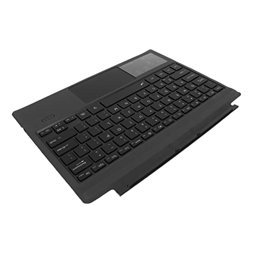 Yctze Für Pro Type Cover Tastatur Clavier Pro Abs, Pu Für Pro Type Cover Tastatur Tragbare 7-Farben-Hintergrundbeleuchtung USB C Wiederaufladbare Schwarze BT-Tastatur mit von Yctze