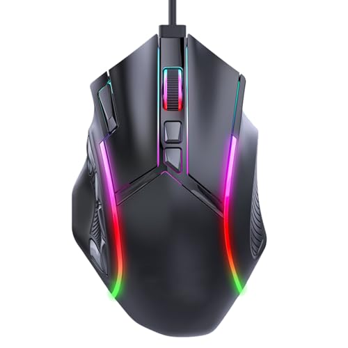 Yctze Gaming-RGB-Kabel, 2800 DPI, 2 Tasten, RO-Definition, Computerzubehör – Gaming für Ultimative Leistung von Yctze