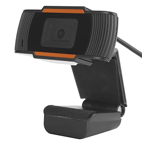 Yctze HD-Webcam mit Hoher Auflösung 1280 X 720 für Computer und Laptops, Unterstützt 720P 1080P, Tragbare Webkamera mit Integriertem Mikrofon, Schwarze Webcam für Videokonferenzen und von Yctze