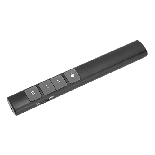 Yctze Kabelloser Presenter, Remote-Präsentations-Clicker, RF 2,4 GHz, USB, PowerPoint-Clicker, Präsentationsfernbedienung, Zeiger, Schiebevorschub für Computer, Laptop, USB-Clicker, von Yctze