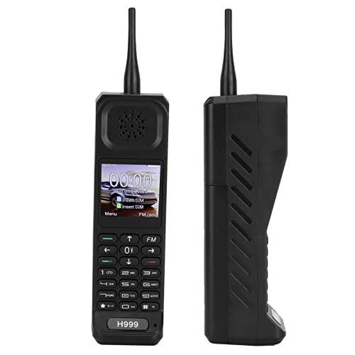 Yctze Klassisches Altes Handy, Retro-Handy mit 1,54-Zoll-Bildschirm, 2G-Handy für ältere Menschen, 4800-mAh-Akku, Dual-Karte, Dual-Standby, Unterstützung für Radio, Bluetooth, Vibration,(Schwarz) von Yctze