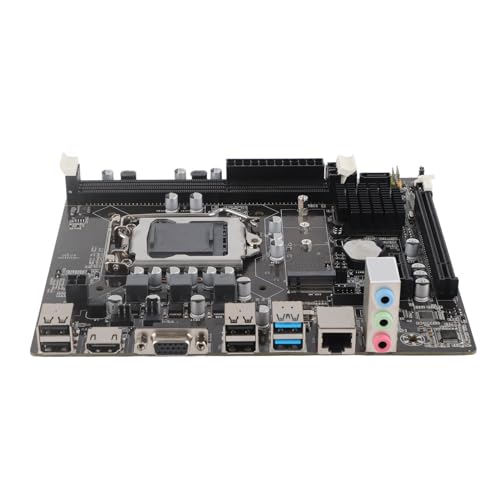 Yctze LGA 1155 Desktop-Computer-Motherboard mit USB3.0, Mainboard Unterstützt B75, DDR3 1700, Kompatibel mit I7 2600, I3-530 Core-Prozessoren, Flex-ATX von Yctze
