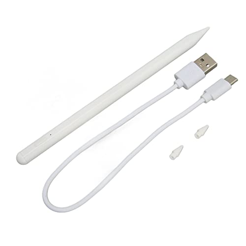 Yctze Magnetischer Adsorptions-Tablet-Eingabestift mit Echtzeit-Power-Anzeige und 2 Austauschbaren Spitzen, Kompatibel mit Mattem Touchscreen Yctze Magnetischer Adsorptions-Tablet-Eingabestift mit Echtzeit-Power-Anzeige und 2 Austauschbaren Spitzen, Kompatibel mit Mattem Touchscreen von Yctze