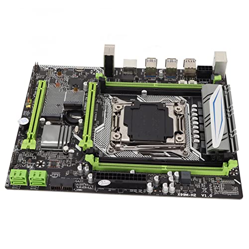 Yctze Mining Motherboard für LGA20113 V3 V4 CPU, MATX Motherboard DDR4 Speicher, PCIE16X PCIE4X SATA COM Pin M.2 WiFi Schnittstelle, 5.1 Kanal Soundkarte, 1Gigabit LAN Port von Yctze