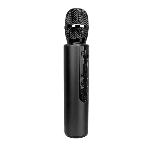 Yctze Mit Dual 5W -Lautsprechern und 2000 -mAh Akku Tragbarer Handheld Lautsprecher für Partys und Spaß Singen (Black) von Yctze