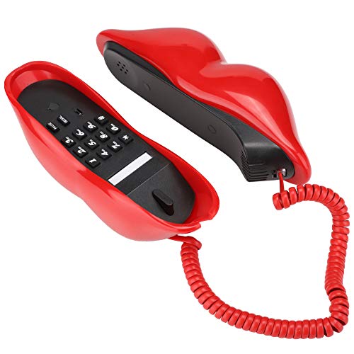 Yctze Multifunktionales Niedliches Lippenform Telefon, WX 3061 Büro Telefon, Wohnzimmer Telefon, Schreibtisch Telefon, Home Dekoration Set Rot Yctze Multifunktionales Niedliches Lippenform Telefon, WX 3061 Büro Telefon, Wohnzimmer Telefon, Schreibtisch Telefon, Home Dekoration Set Rot von Yctze