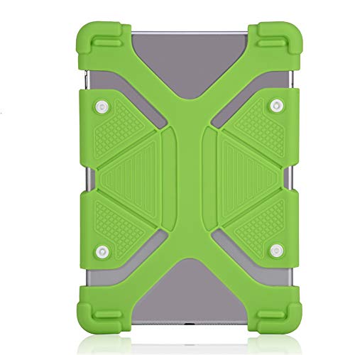 Yctze Tablet Case Silikon, Tablet Cover Protector, robuster Ganzkörperschutz(Green, 8.9-12 inches) von Yctze
