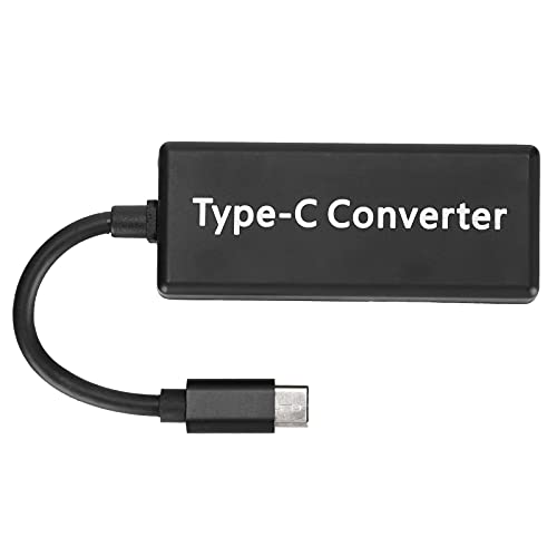 Yctze Typ-C-Konverter, MagSafe2/1 zu Typ-C-Konverter für Switch-Spielekonsolen, Mobiltelefone, Notebooks, Integrierter PTC-Schutz, 65 W Leistung, Schnellladung (Schwarz) von Yctze