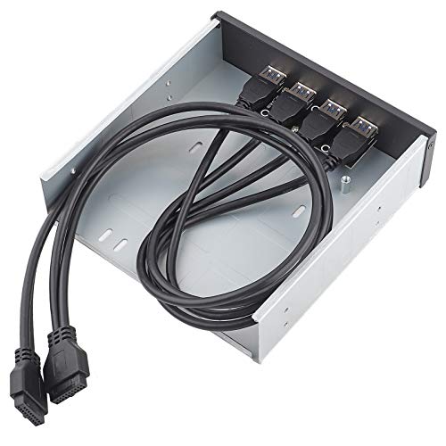 Yctze USB 3.0-Frontplatte, Hochgeschwindigkeits-Multifunktionspanel, USB-Frontplatte, 4 Anschlüsse, USB 3.0-Hub, 20 PIN zu USB 3.0, CD-Treiber, Optisches Laufwerk, USB-Frontplatte, von Yctze