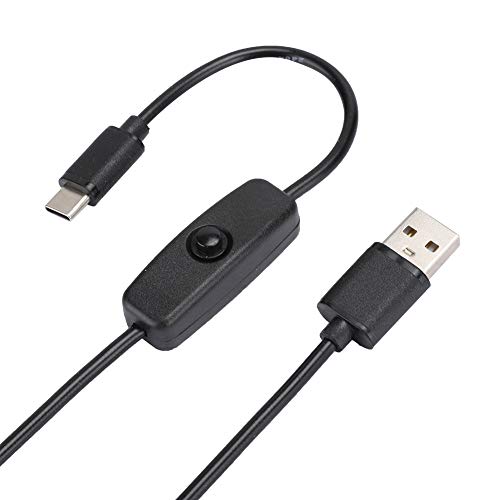 Yctze USB-Kabel 3PCS 5V3A USB Typ C auf USB A 2.0 Stecker Kabel Typ C Schnittstelle Netzteil Netzkabel mit Schalter Reiner Kupferdraht für 4B 2 Kabeltyp Yctze USB-Kabel 3PCS 5V3A USB Typ C auf USB A 2.0 Stecker Kabel Typ C Schnittstelle Netzteil Netzkabel mit Schalter Reiner Kupferdraht für 4B 2 Kabeltyp von Yctze