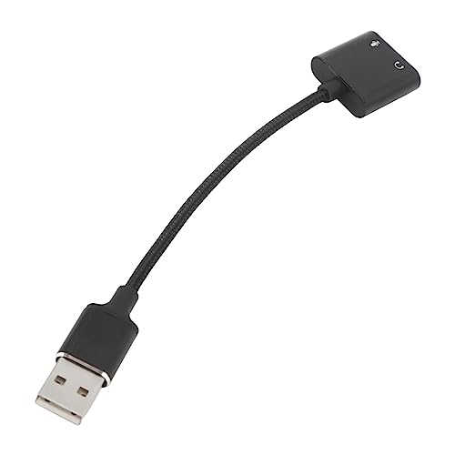 Yctze USB -Soundadapter Aluminiumlegierung Plug and Play 3,5 -mm Soundkarte für PC, Laptops und Gaming Konsolen von Yctze
